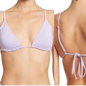 WeWoreWhat bikini set with V-Shape bottoms and triangle top